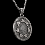 Seal of the Seven Angels Round Necklace Amulet