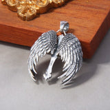 Guardian Angel Wings Cross Pendant Necklace