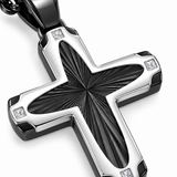 Radiant Starburst Cross Necklace – Modern Christian Faith Pendant