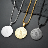 Serenity Prayer Medallion Necklace: A Daily Reminder of Faith & Resilience