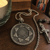 Seal of the Seven Angels Round Necklace Amulet