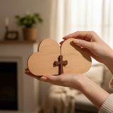 Double Heart Cross - Woman's Hands