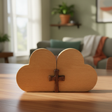 Double Heart Cross - Wooden Dining Table
