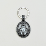 Virgin Mary Miraculous Medal Zinc Alloy Necklace
