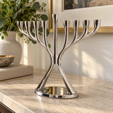 Light of Faith – Elegant 9-Branch Hanukkah Menorah | A Symbol of Hope, Blessings & Timeless Tradition