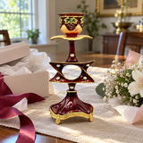 Vintage Burgundy Star of David Candle Holder – Faith & Heritage Home Decor