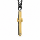 Modern Carbon Fiber Cross Necklace – A Bold Symbol of Faith & Strength
