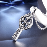 Stainless steel Celtic cross pendant necklace