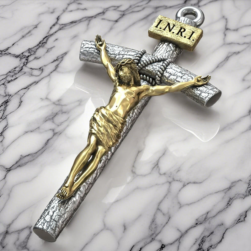 BGCOPPER S925K Silver Crucifix of Jesus Christ: A Timeless Masterpiece of Faith and Art