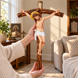 Jesus Christ Crucifix Wall Decor – Sacred Christian Cross for Home Prayer, Church & Faith Gifts