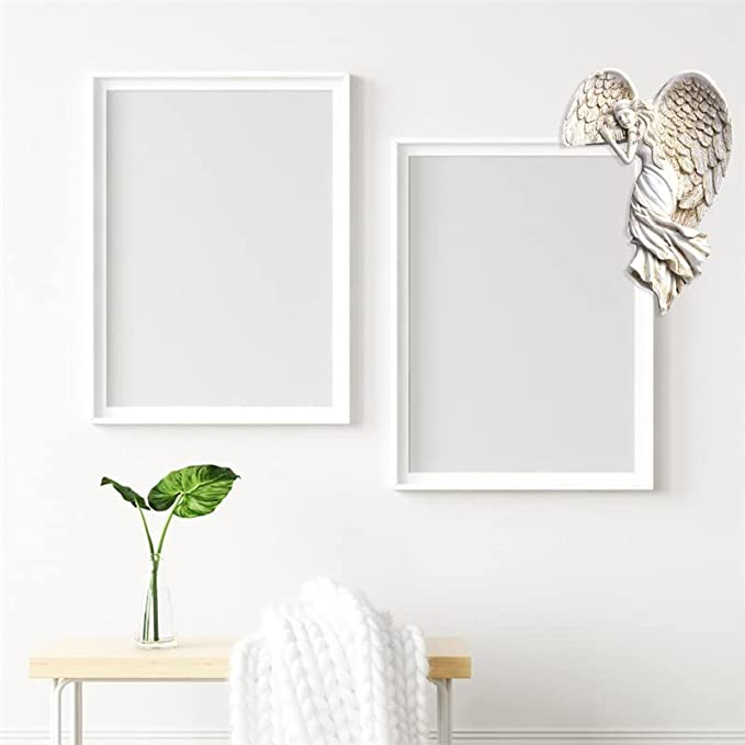 Door Frame Decor, Angel Wing Sculpture, Simple Angel Craft, New Outdoor Statue, 2023 Home Figure, Best Living Room Art, Unique Gift For Her