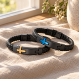 Walk by Faith – Men’s Braided Christian Cross Bracelet | A Meaningful Gift of Faith