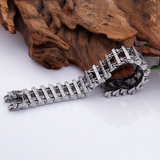 Dragon bone titanium steel creative skeleton dragon head wolf head stainless steel bracelet bracelet