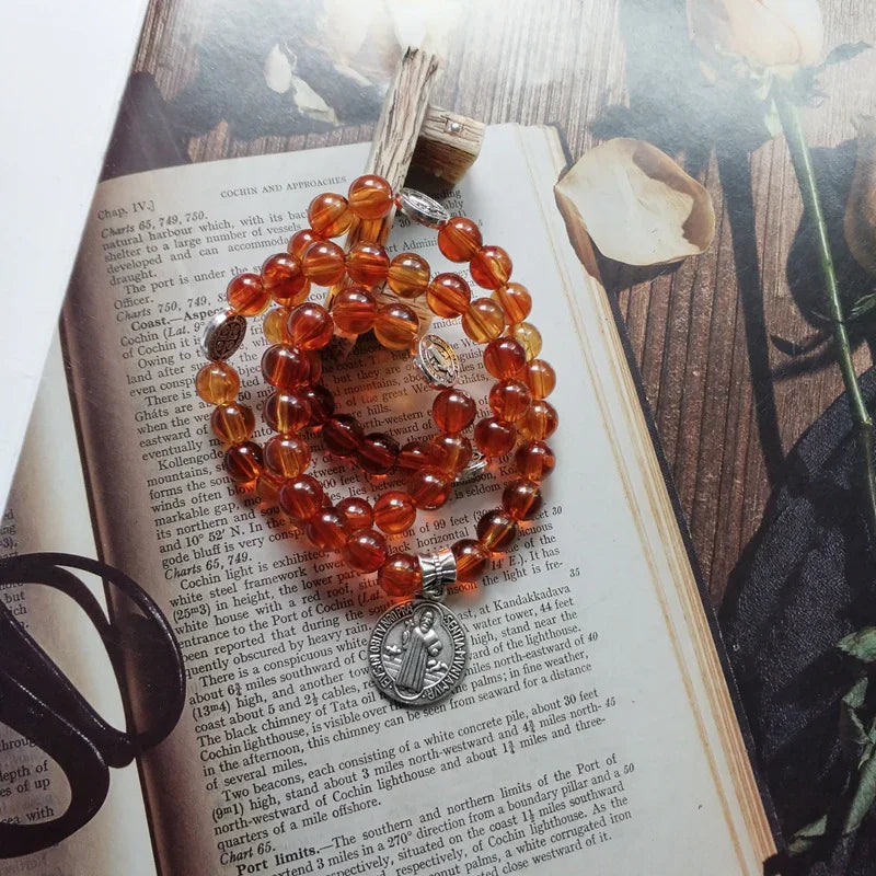 St. Benedict Exorcism Prayer Beads | A Warding Chant on Your Wrist, Weaving Divine Power into Every Breath - BGCOPPER