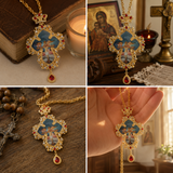 Orthodox Crucifix Icon Pendant Necklace