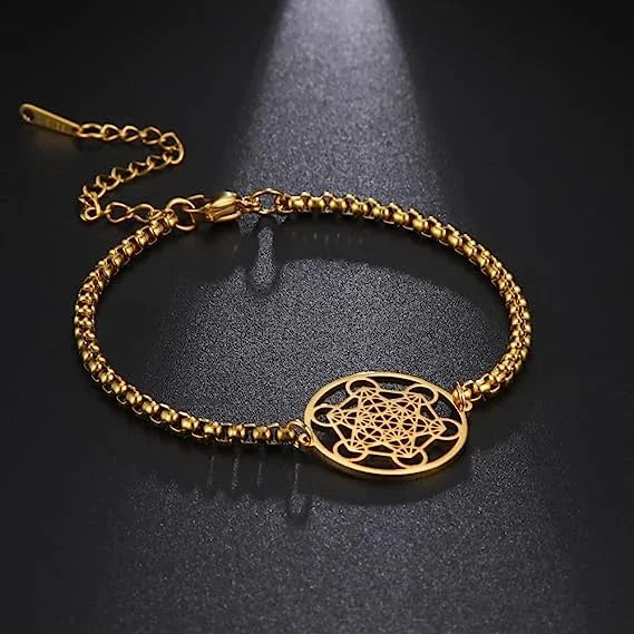 Metatron s Cube Bracelet Archangel Symbol Jewelry Spiritual Women