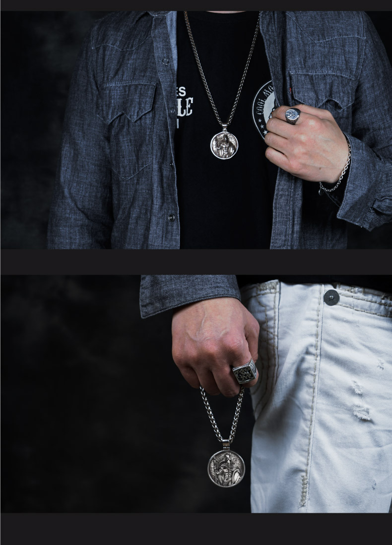 Spartan Men's Stainless Steel Necklace