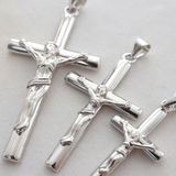 S925K Silver Jesus Cross Necklace