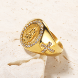 Our Lady of Guadalupe Titanium Ring