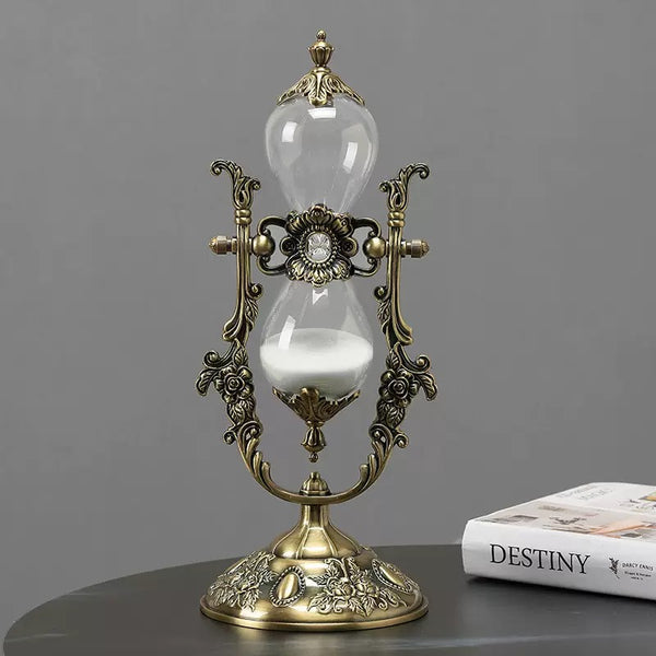 Classical Desktop Rotating Glass Hourglass Ornament