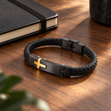 Walk by Faith – Men’s Braided Christian Cross Bracelet | A Meaningful Gift of Faith