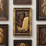 John 8:32 "The Truth Shall Set You Free" - Hand-Carved 3D Jesus Christ Plaque