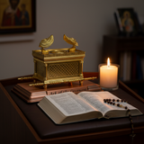 The Ark Of the Covenant Home Decoration Christian Decor Religious Gift(Gold plated copper)