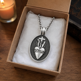 Sacred Heart Medallion Necklace
