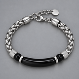 Faith Tiger Eye & Stainless Steel Men's Bracelet – Strength, Courage & Daily Reminder