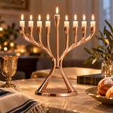 Light of Faith – Elegant 9-Branch Hanukkah Menorah | A Symbol of Hope, Blessings & Timeless Tradition
