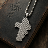 S925 Sterling Silver Jesus Crown of Thorns Cross Pendant – Christian Faith Necklace