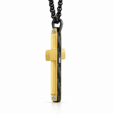 Modern Carbon Fiber Cross Necklace – A Bold Symbol of Faith & Strength