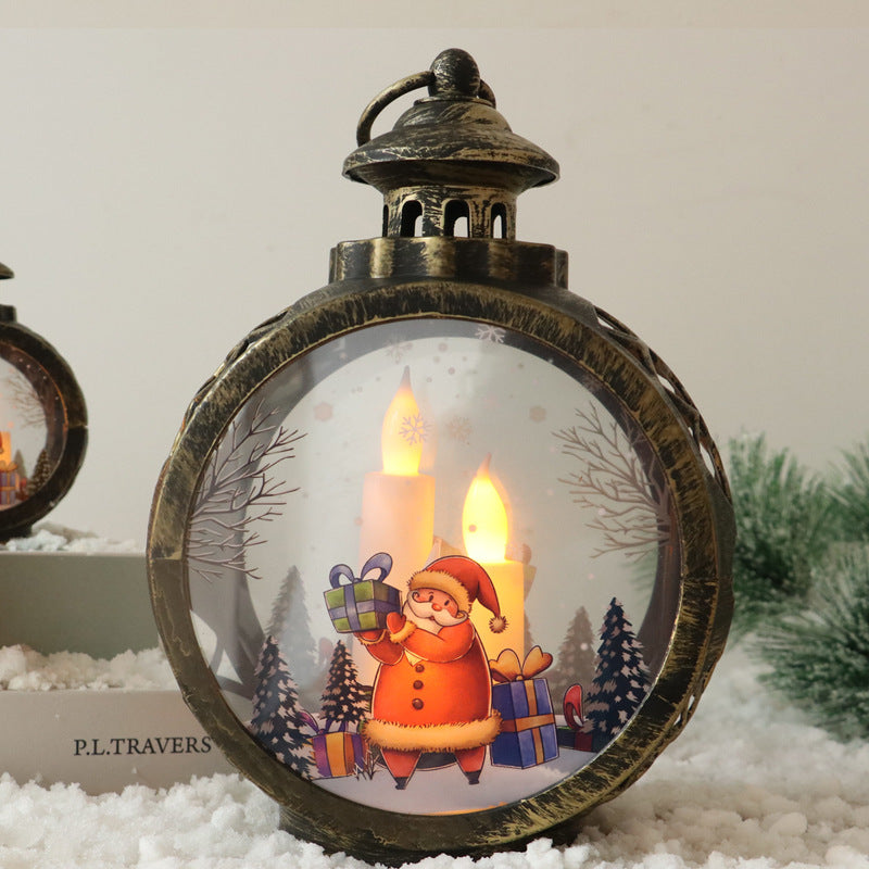 Christmas decorations LED Santa Claus snowman ornament props lights