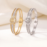 Life of Faith Tree of Life Crystal Bangle Bracelet