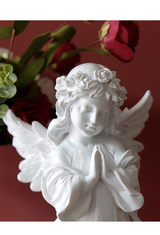 Little angel statue mini angel sculpture statue indoor and outdoor home garden decoration vintage decorative gifts