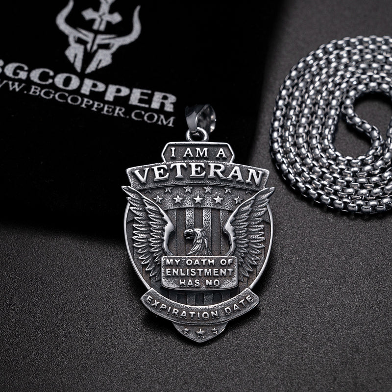 Spring Promotion:I'm a Proud Veteran Pendant - A Symbol of Honor