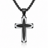 Radiant Starburst Cross Necklace – Modern Christian Faith Pendant