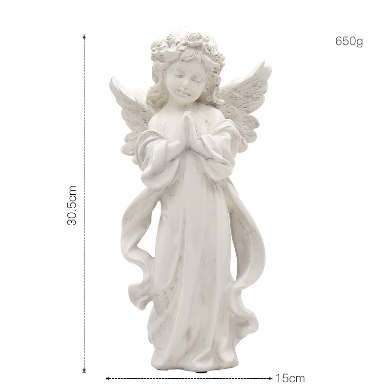 Little angel statue mini angel sculpture statue indoor and outdoor home garden decoration vintage decorative gifts