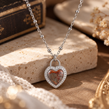 Forever in My Heart – Romantic Heart Lock Necklace | A Timeless Symbol of Love & Devotion