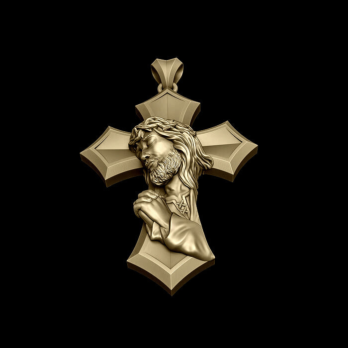 Crucifixion Prayer Necklace Madonna Prayer S925K Silver Necklace