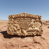 "Jesus, I Trust in You" - Handcrafted Solid Wood Religious Plaque with John 3:16 Eternal Promise