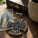 S925 sterling silver double-sided Jesus and Virgin Mary necklace