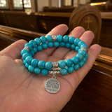 Turquoise Tree of Life Bracelet – Symbol of Faith, Growth & New Beginnings