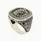 Men's Lion Stamp Ring