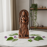 Gaia Goddess - Marble Table Amethyst