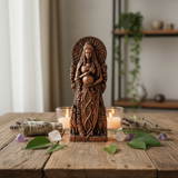 Gaia Goddess - Rustic Table Candles Herbs