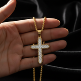 Gold Cross Dark Velvet
