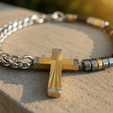 Gold Cross Macro Detail