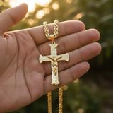 Gold Crucifix - Outdoor Hand