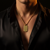 Gold - Open Black Shirt
